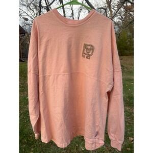 Disney‎ Parks Womens Long Sleeve Spirit Jersey| Rose Gold, Size XL